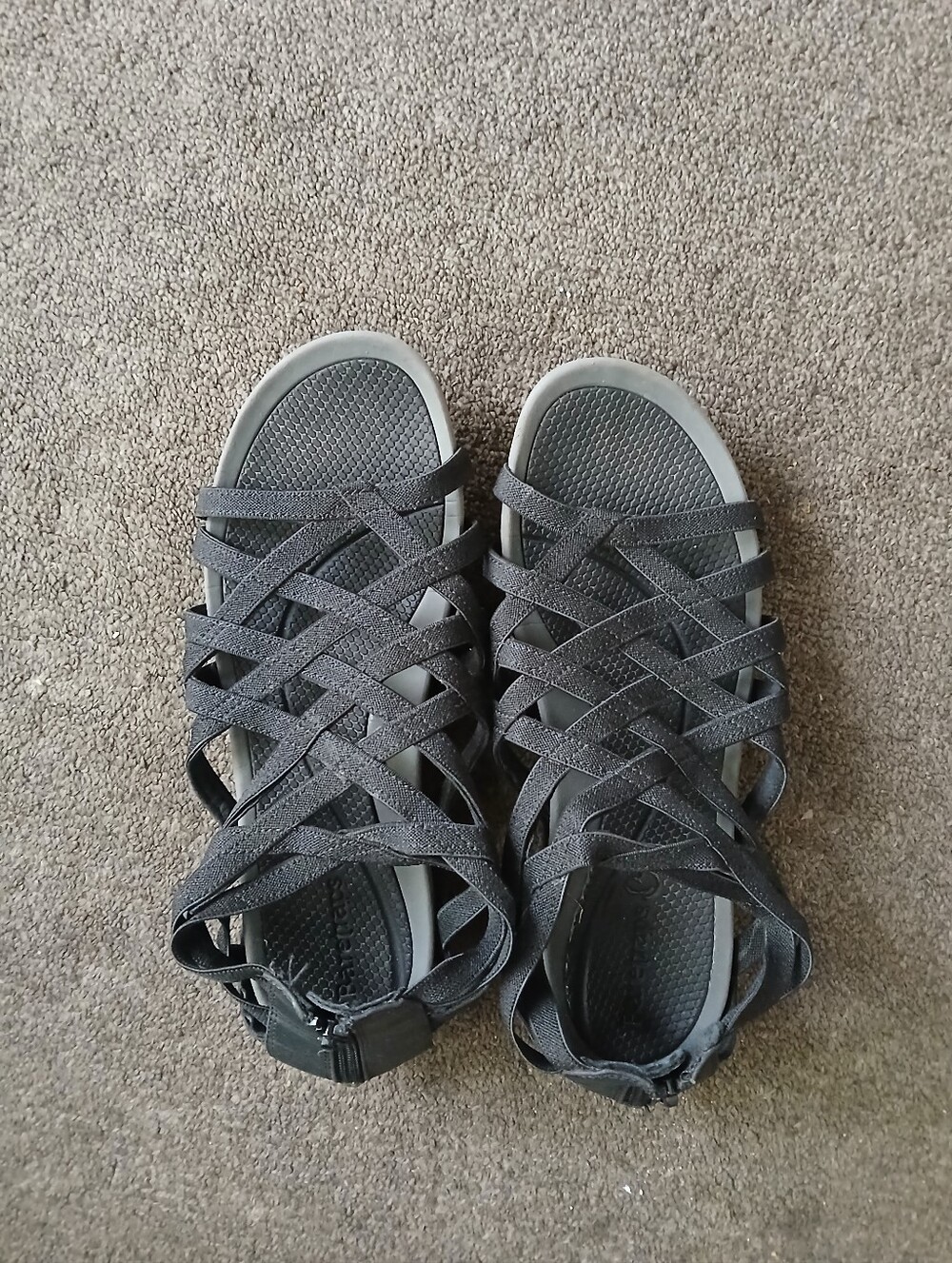 Baretraps Women's Black Strappy Comfort Sandals Size 9M⁶ - Picture 7 of 7